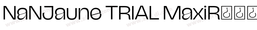 NaNJaune TRIAL MaxiR字体转换